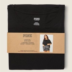 PINK SLEEP TEE + BOXER SET